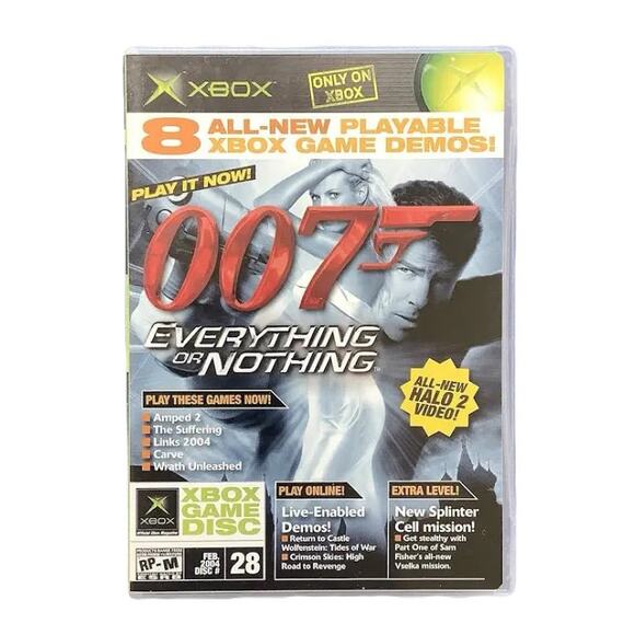 Xbox Magazine Demo Disc #28 February 2004 Xbox 007 Amped 2 The Suffering - Picture 1 of 3